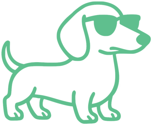 Fritz the dog, walking